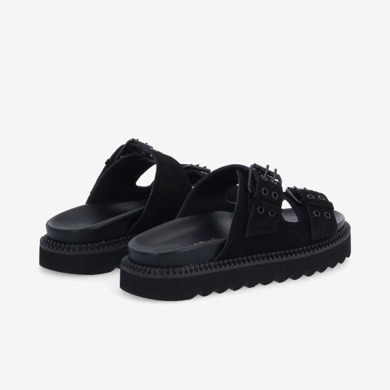 STELLA BUCKLE W - SUEDE - BLACK